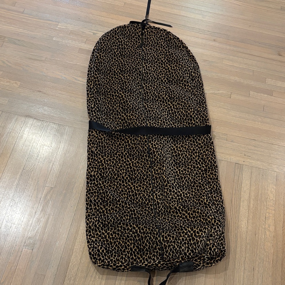 Leopard Print Garment Bag